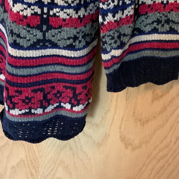 Segue - Vintage Velour Sweater With Lace Collar, Cuffs & Hem - Picture 3 of 6